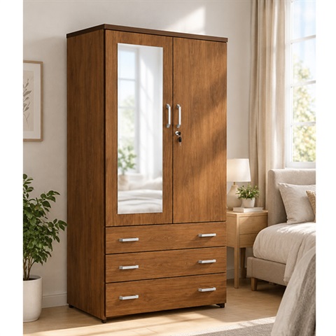 کمد لباس چوبی سه کشو : K 118